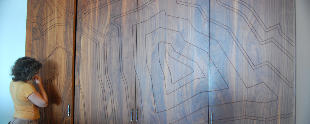 full length engraved cabinet doors